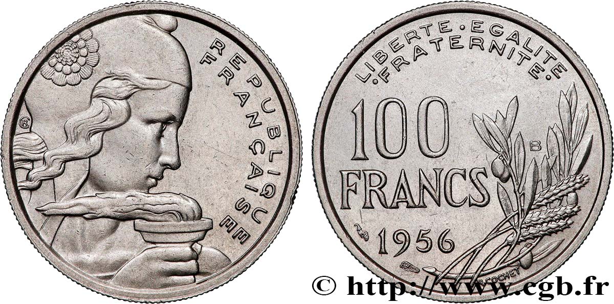 100 francs Cochet 1956 Beaumont-Le-Roger F.450/9 SUP 
