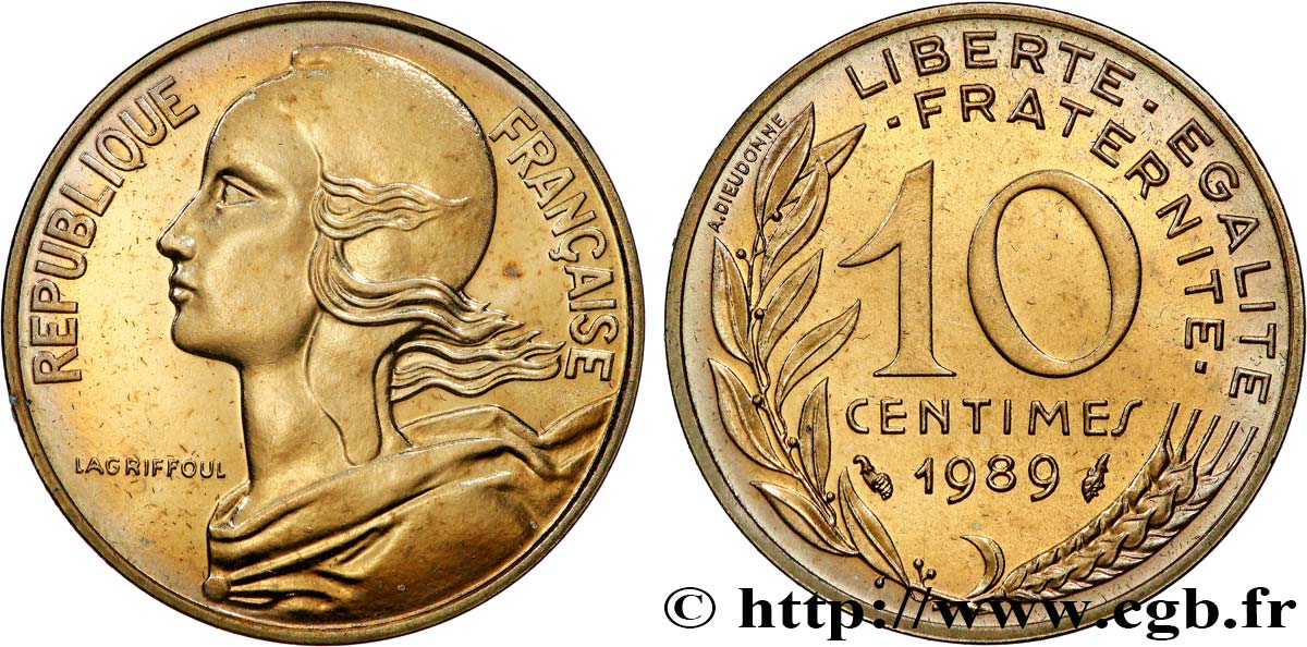 10 centimes Marianne 1989 Pessac F.144/29 MS 
