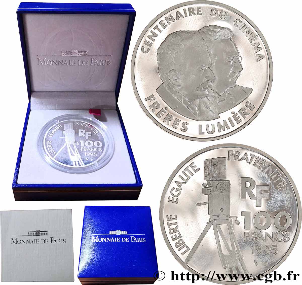 Belle Épreuve 100 francs - Frères Lumière 1995 Paris F.1649 4 SPL 