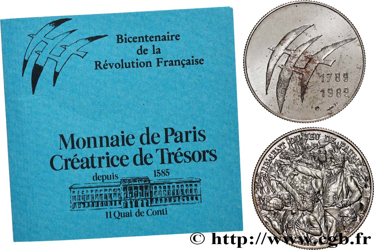 Médaille Du Bicentenaire de la Révolution Française 1989   MS 