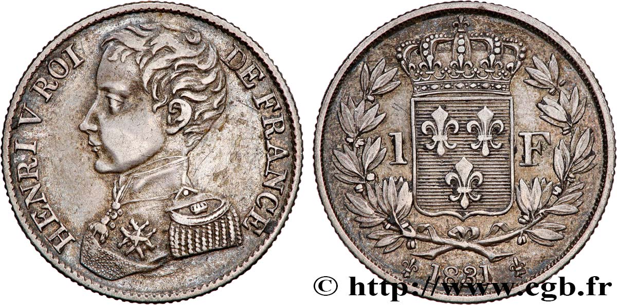 1 franc 1831  VG.2705  BB50 