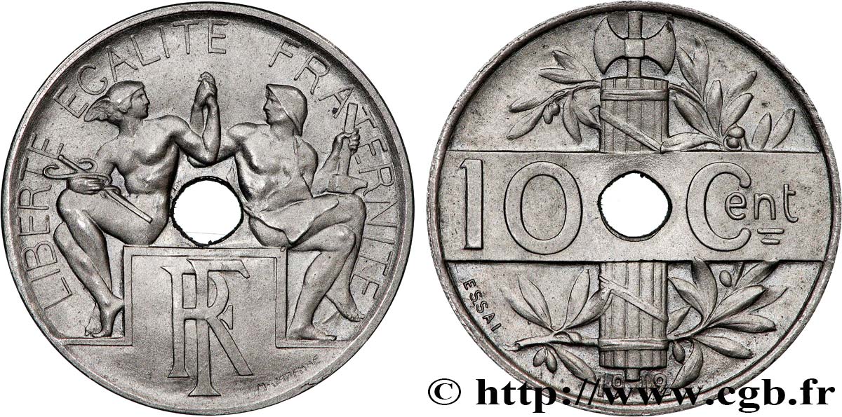 Essai de 10 centimes Varenne 1912  GEM.38 1 FDC65 