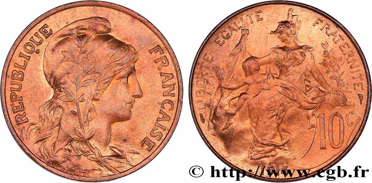 10 centimes Daniel-Dupuis 1914  F.136/23 AU+ 