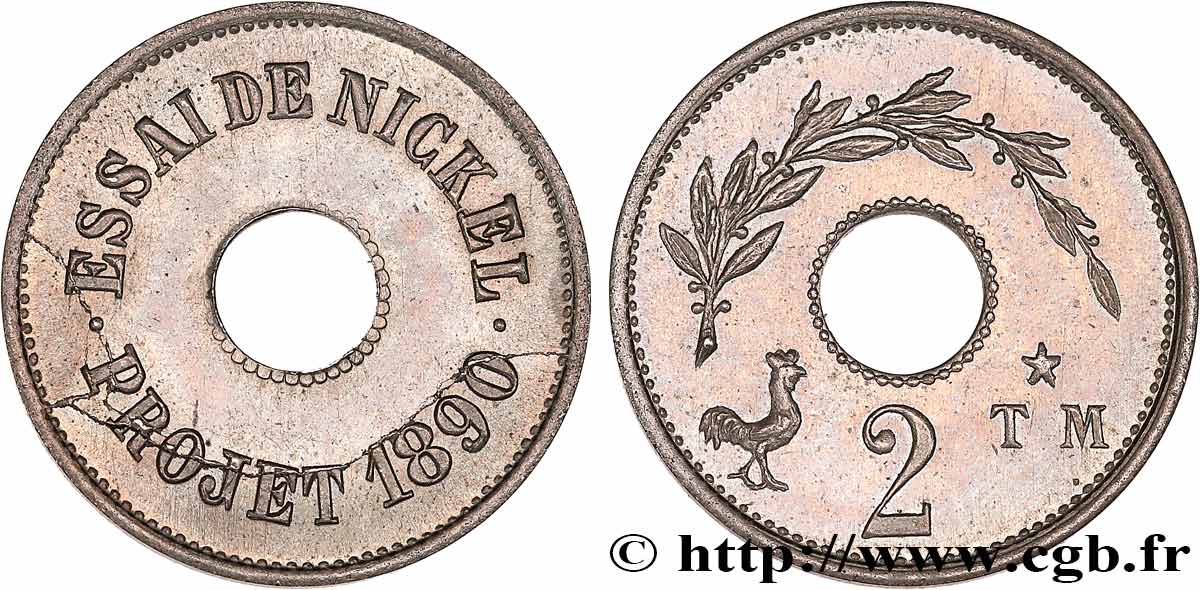 Essai TM 2 1890  GEM.260 1 MS62 