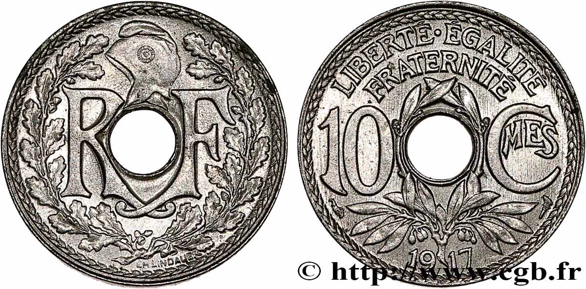 10 centimes Lindauer 1917  F.138/1 SPL63 
