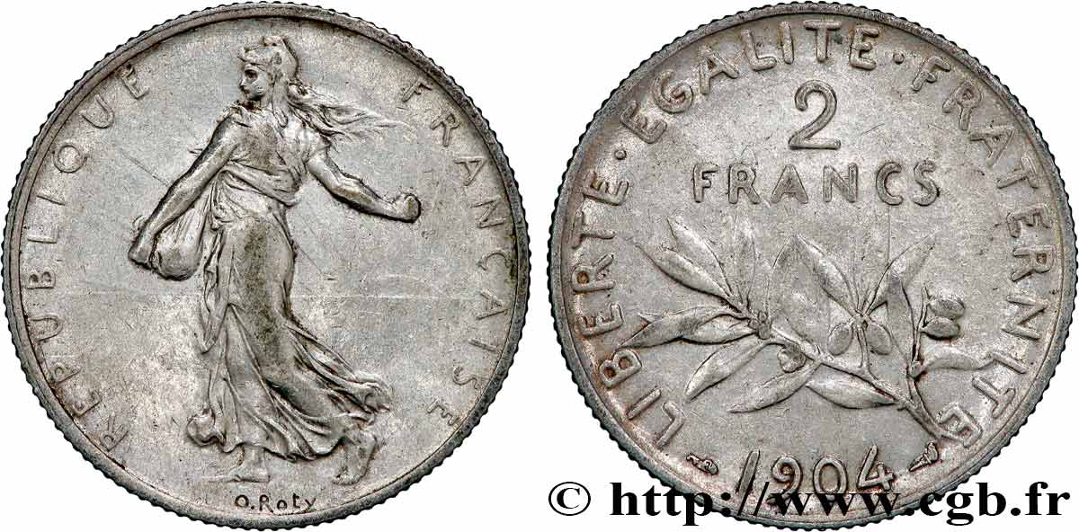 2 francs Semeuse 1904  F.266/8 XF 
