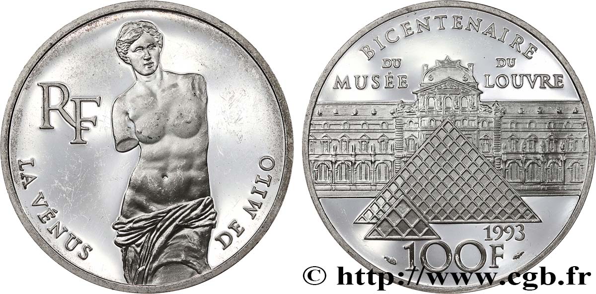 Belle Épreuve 100 francs - Vénus de Milo 1993  F.1624 1 AU 