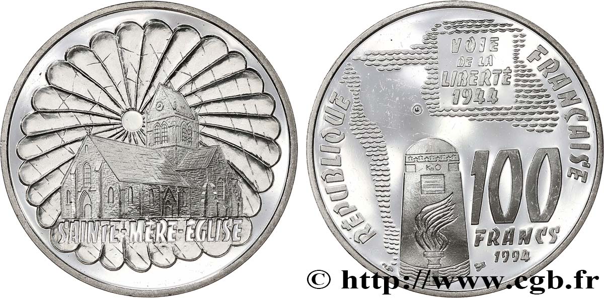 Belle Épreuve 100 francs - Sainte-Mère-Église 1994  F5.1635 1 MS 