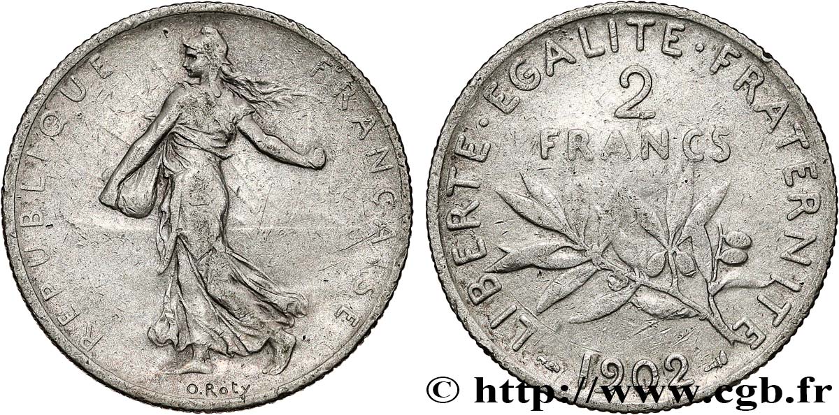 2 francs Semeuse 1902  F.266/7 S 