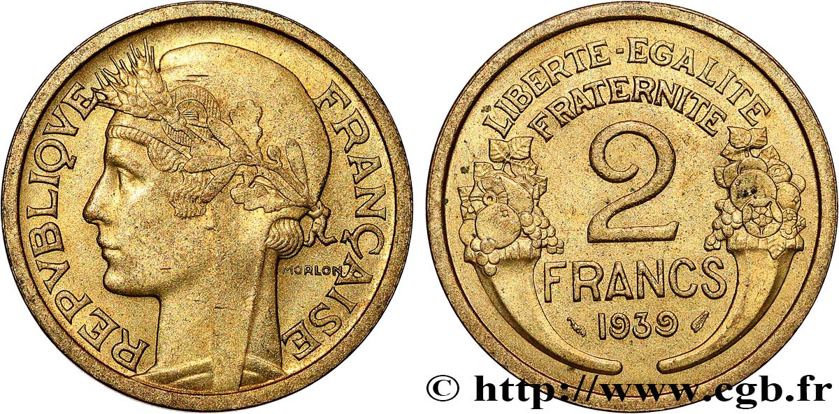 2 francs Morlon 1939  F.268/12 SUP58 