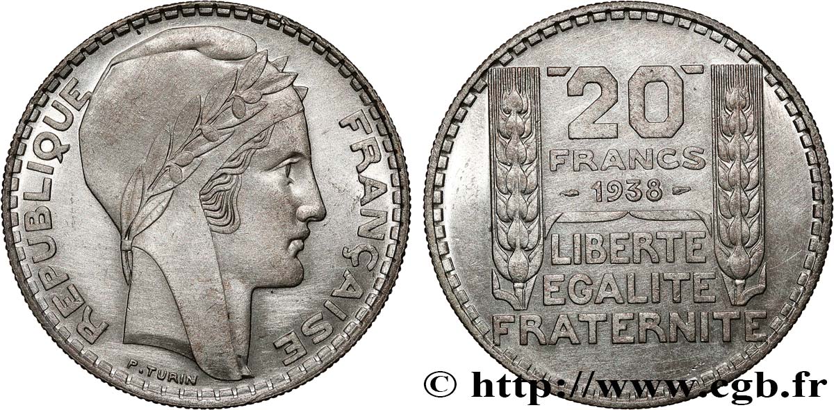 20 francs Turin 1938  F.400/9 VZ 