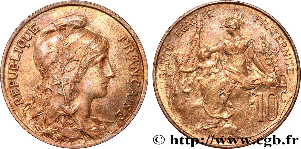 10 centimes Daniel-Dupuis 1900  F.136/8 q.SPL 
