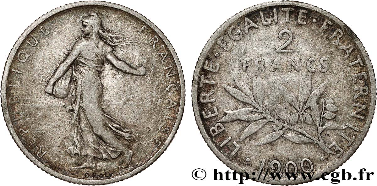 2 francs Semeuse 1900  F.266/4 TB30 