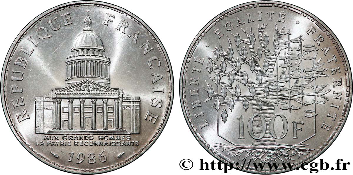 100 francs Panthéon 1986  F.451/6 fST63 