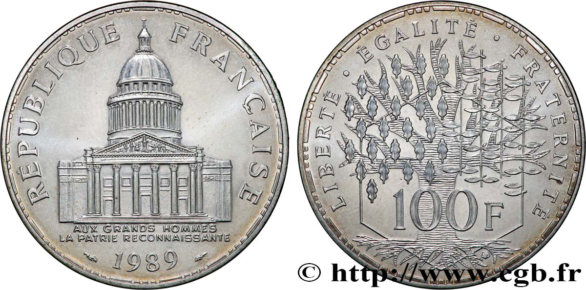 100 francs Panthéon 1989  F.451/9 fST63 
