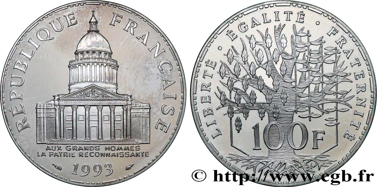 100 francs Panthéon, Belle Épreuve 1993  F.451/14 fST 