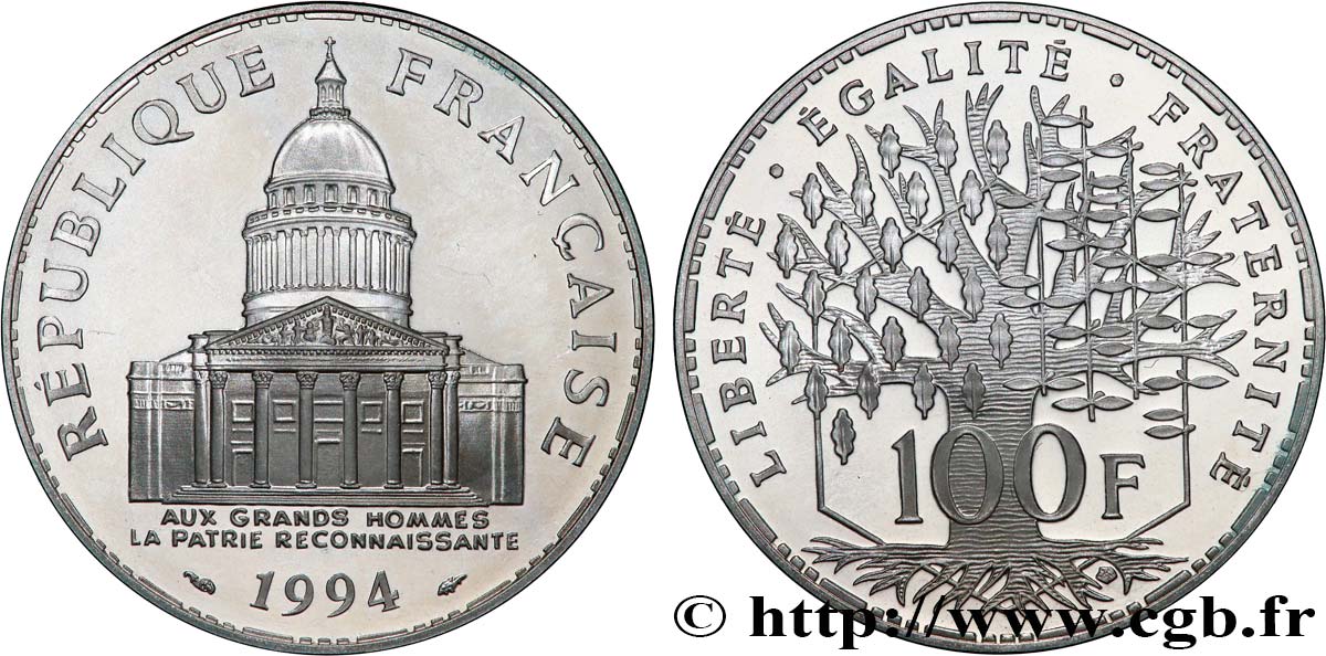 100 francs Panthéon, BE (Belle Épreuve) 1994  F.451/15 SPL+ 