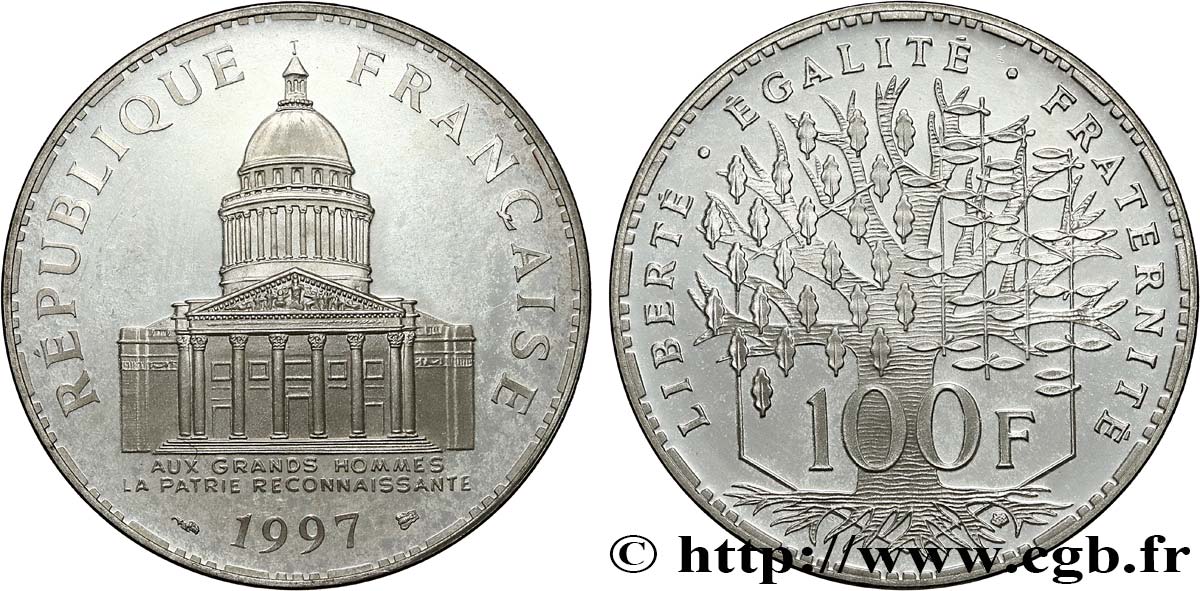 100 francs Panthéon, Belle Épreuve 1997  F.451/20 fST 
