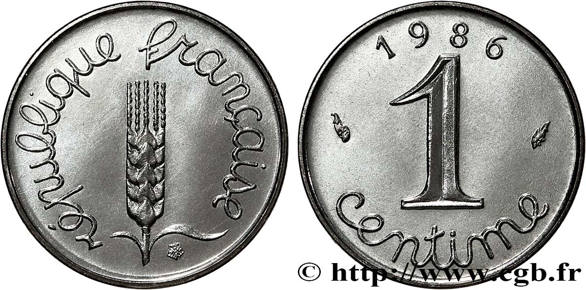 1 centime Épi 1986 Pessac F.106/43 FDC65 