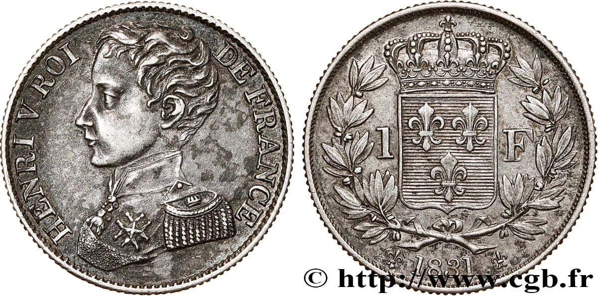 1 franc 1831  VG.2705  SPL58 