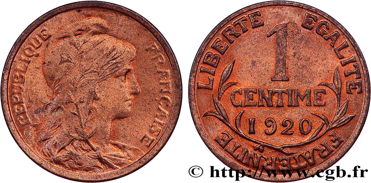 1 centime Daniel-Dupuis 1920  F.105/19 FDC65 
