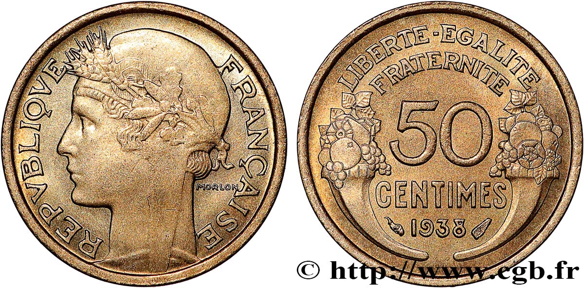 50 centimes Morlon 1938  F.192/14 ST65 