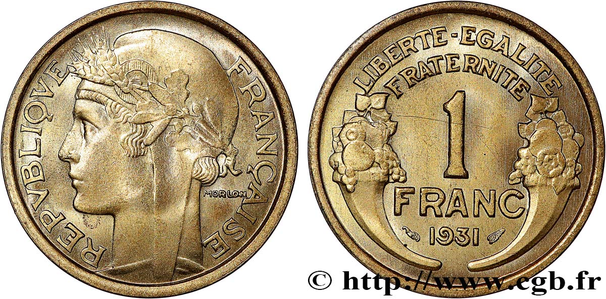 1 franc Morlon 1931 Paris F.219/2 SPL64 