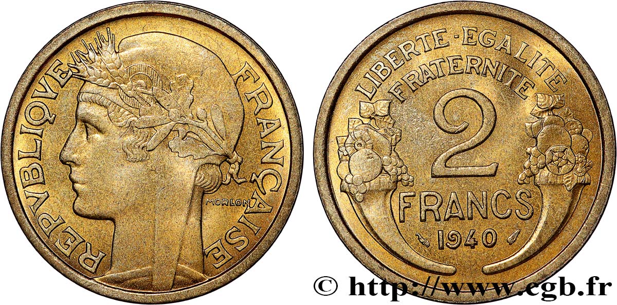 2 francs Morlon 1940  F.268/13 SPL64 