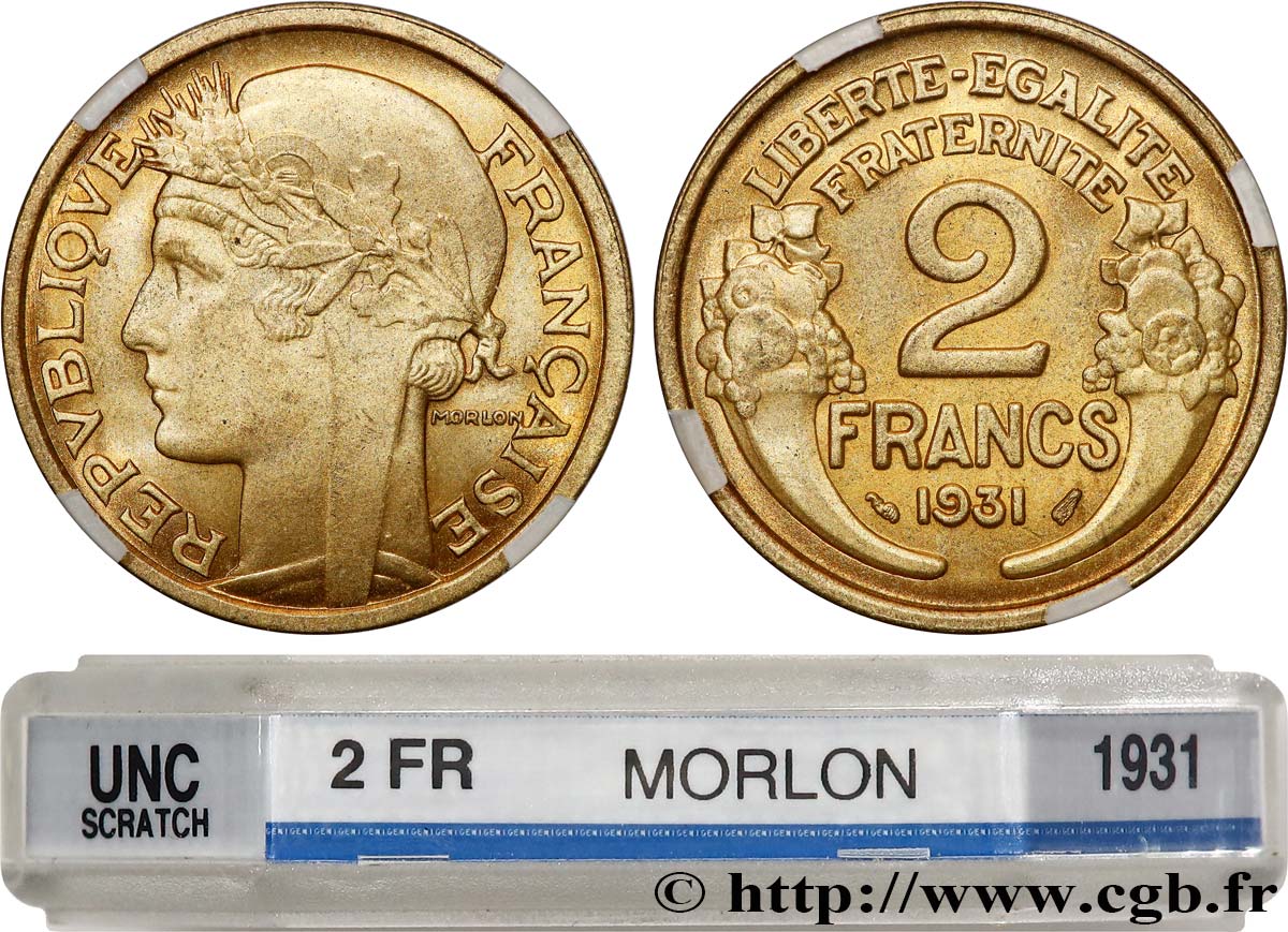 2 francs Morlon 1931  F.268/2 SUP+ GENI