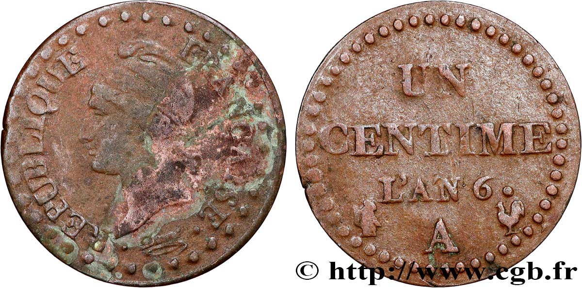 Un centime Dupré 1798 Paris F.100/12 MB 