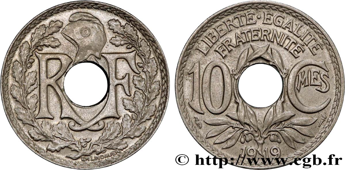 10 centimes Lindauer 1919  F.138/3 SUP58 