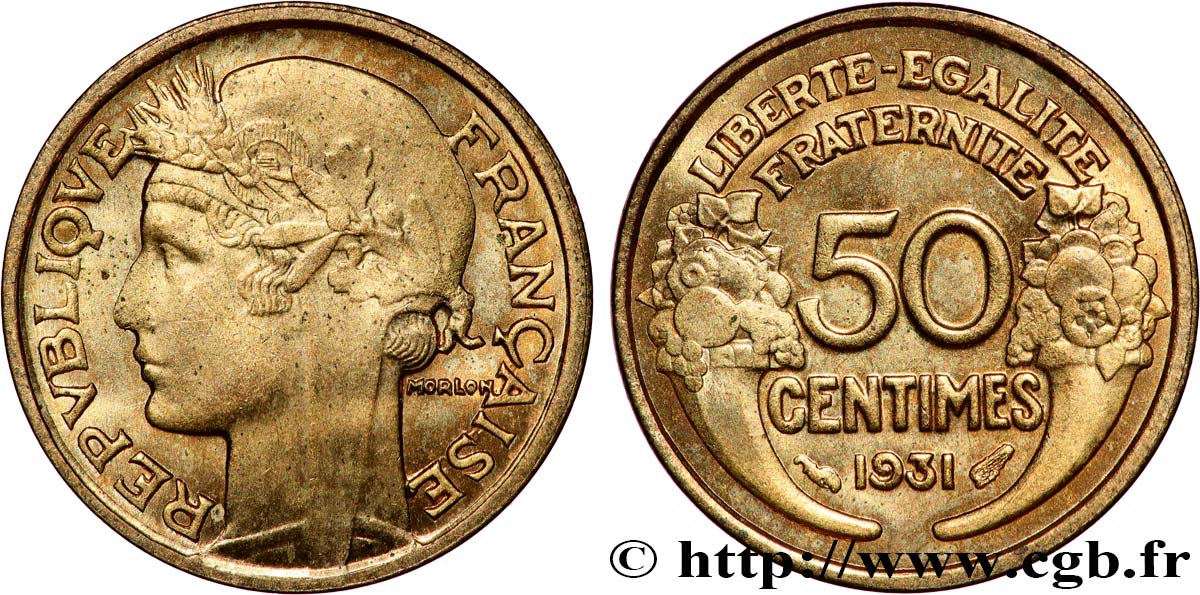 50 centimes Morlon 1931  F.192/5 SPL63 