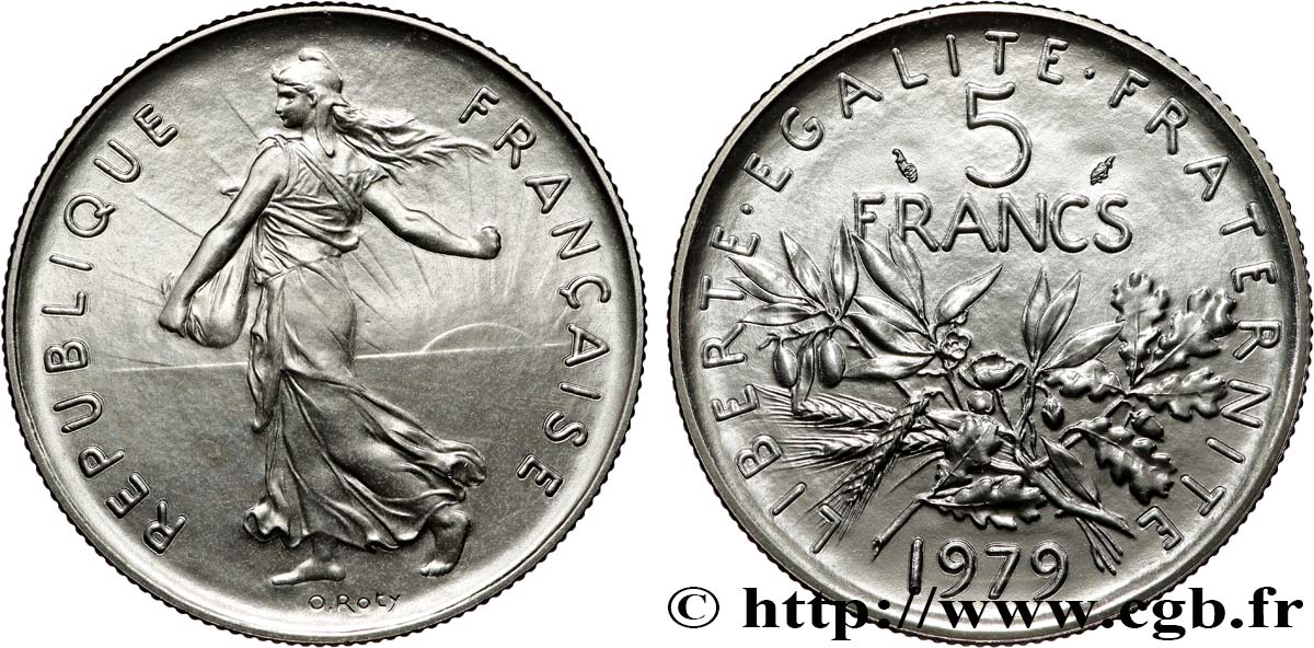 5 francs Semeuse 1979 Pessac F.341/11 MS 