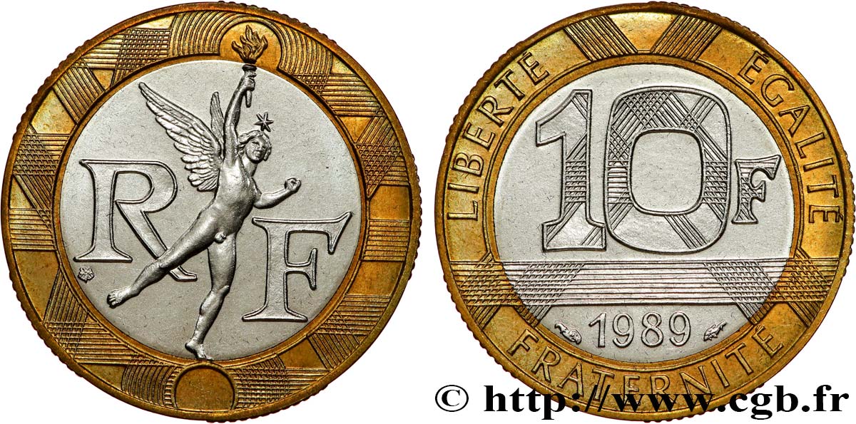 10 francs Génie de la Bastille 1989 Pessac F.375/3 FDC 