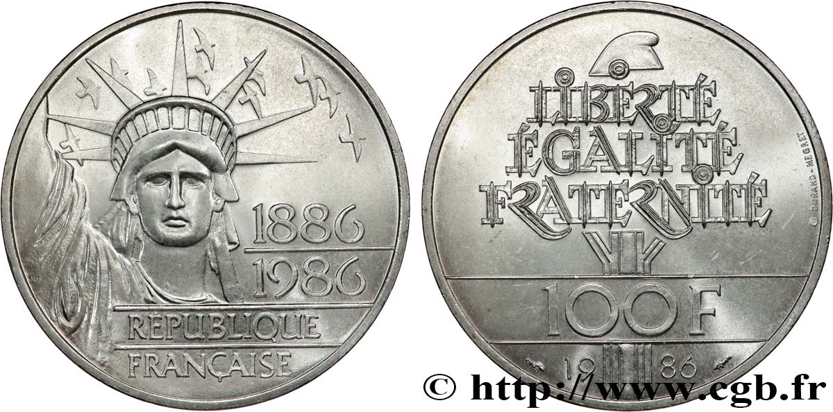 100 francs Liberté (Statue de la) 1986  F.454/2 SPL63 