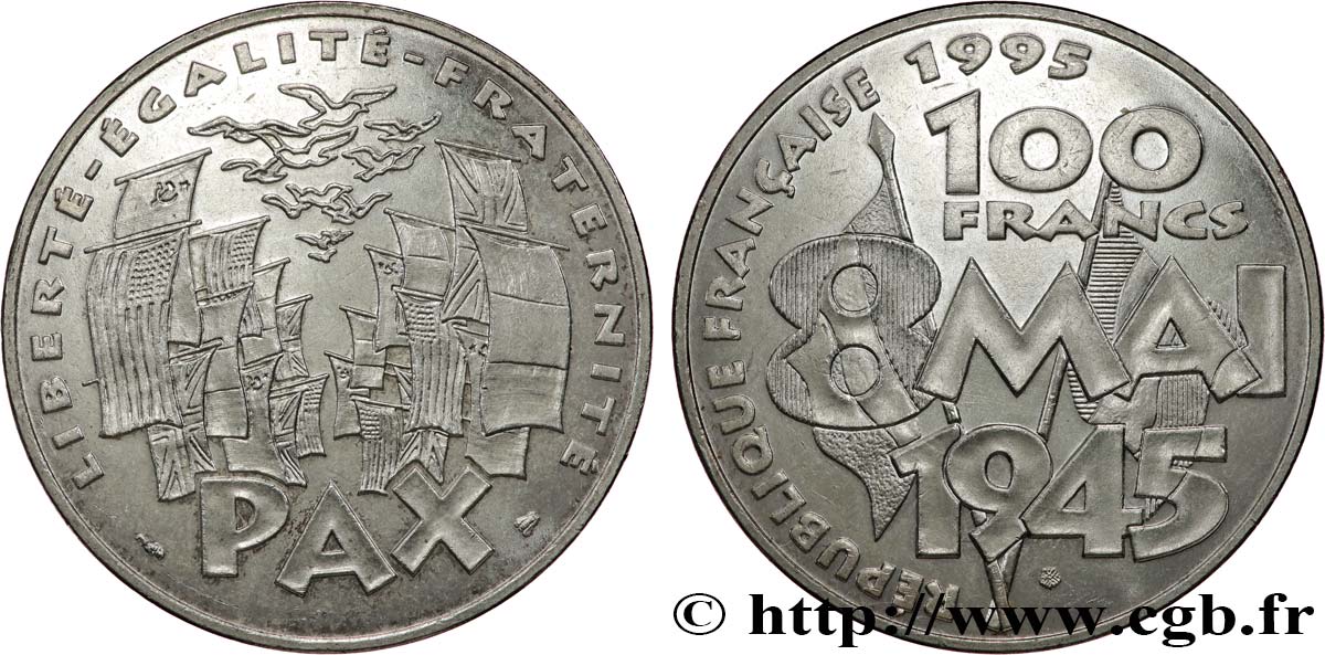 100 francs 8 Mai 1945 1995  F.463/2 SPL63 