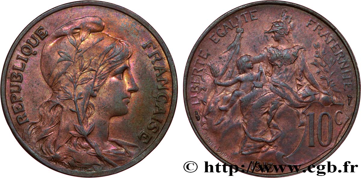 10 centimes Daniel-Dupuis 1913  F.136/22 TTB53 