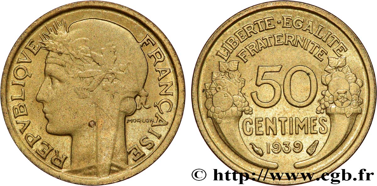 50 centimes Morlon 1939  F.192/15 SUP62 