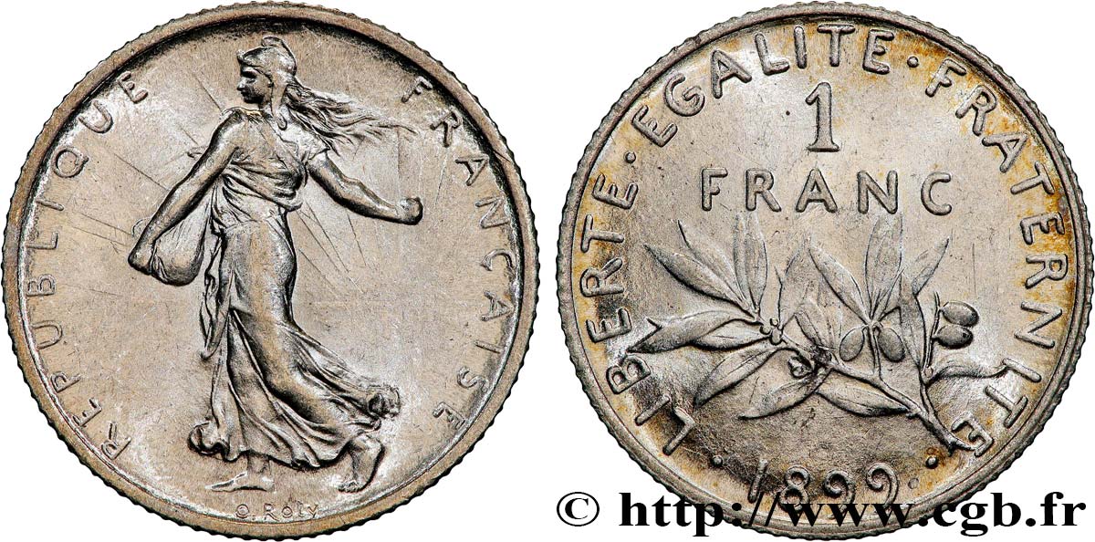 1 franc Semeuse 1899 Paris F.217/3 SUP 
