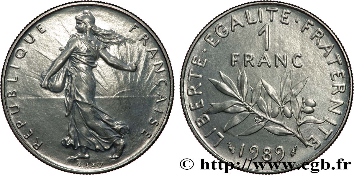 1 franc Semeuse, nickel 1989 Pessac F.226/34 ST 