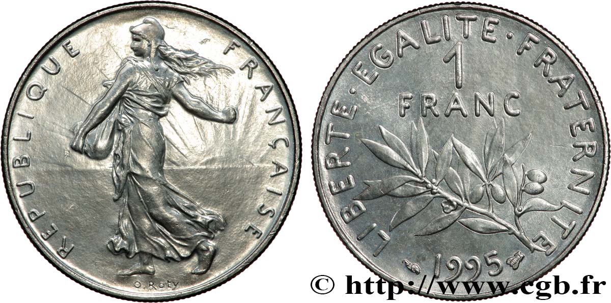1 franc Semeuse, nickel, Brillant Universel 1995 Pessac F.226/43 SC 