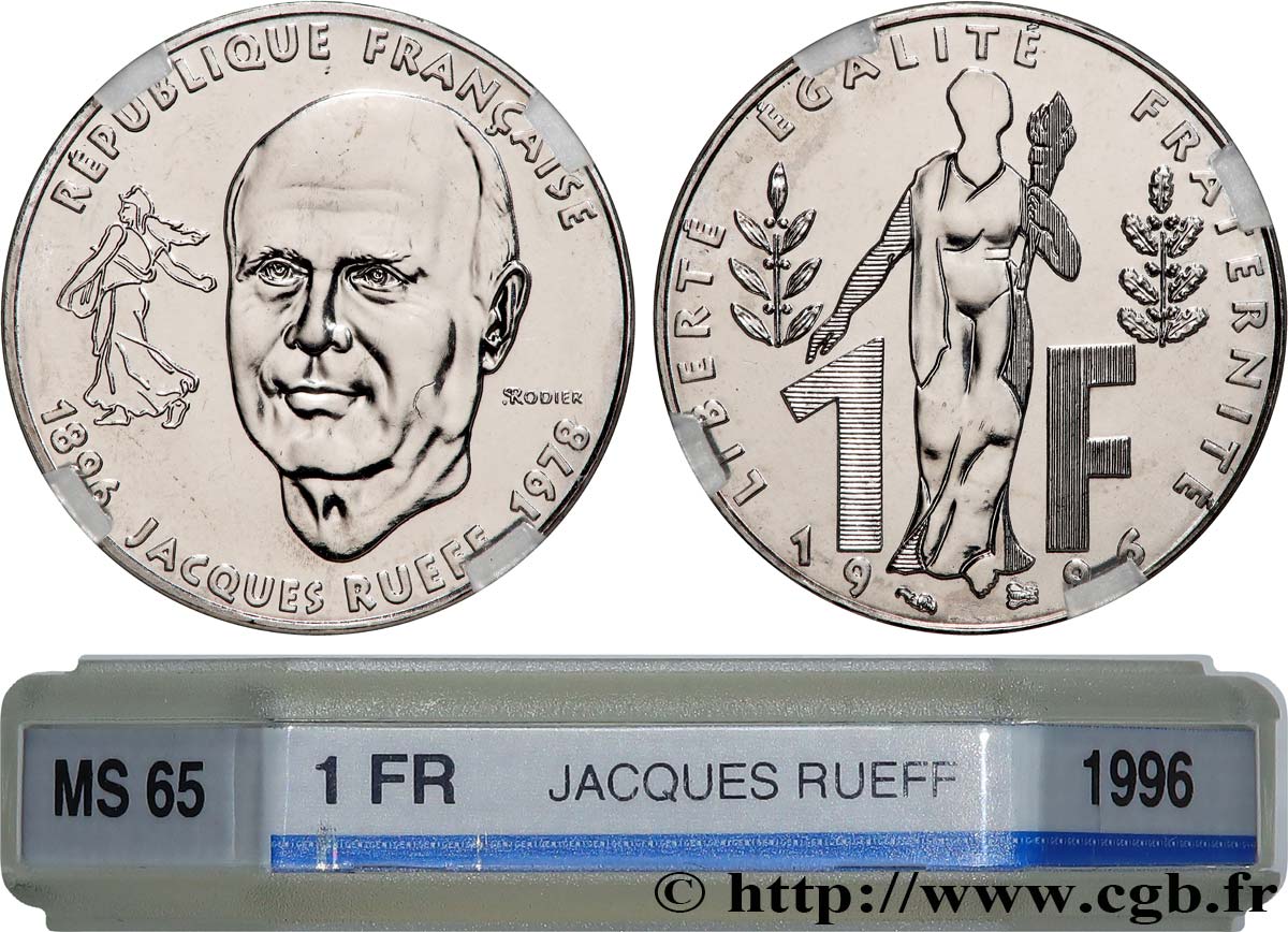 1 franc Jacques Rueff 1996 Pessac F.231/2 FDC65 GENI