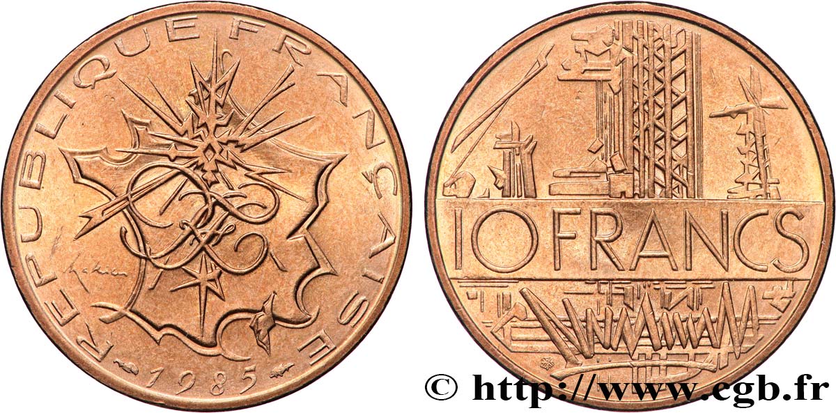 10 francs Mathieu, tranche B 1985 Pessac F.365/13 SPL 