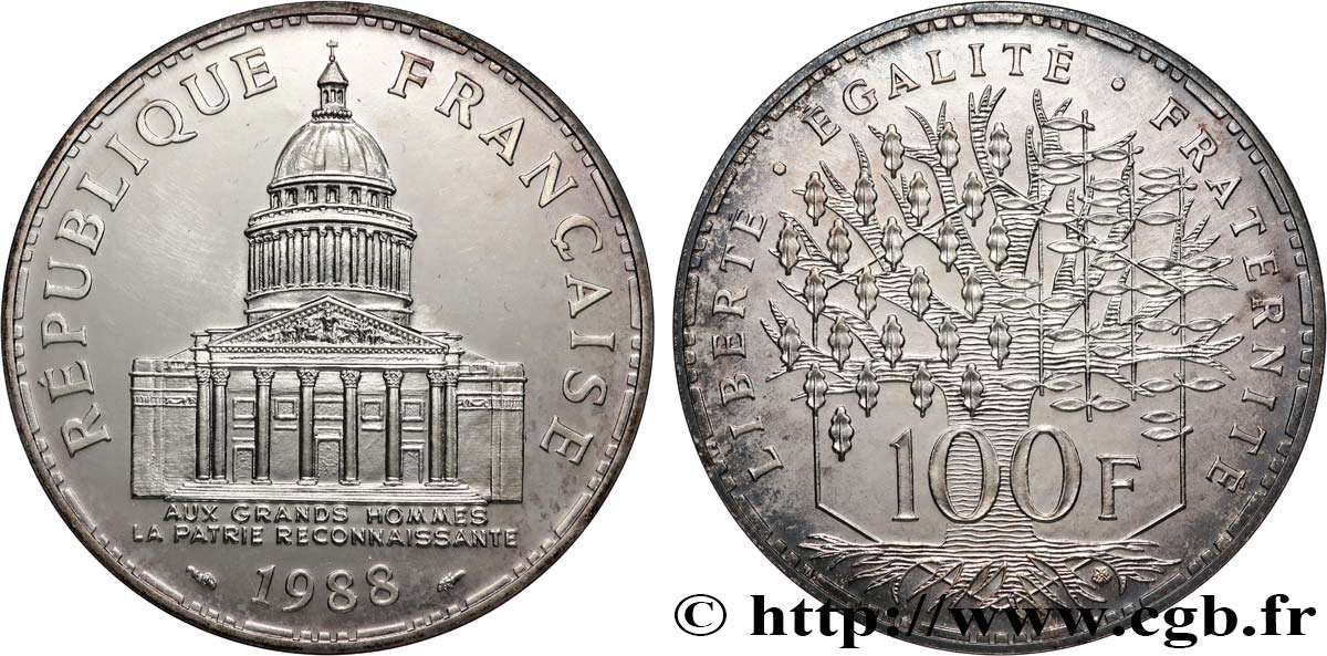 100 francs Panthéon 1988  F.451/8 FDC 