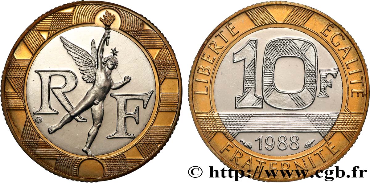 10 francs Génie de la Bastille 1988 Pessac F.375/2 ST 