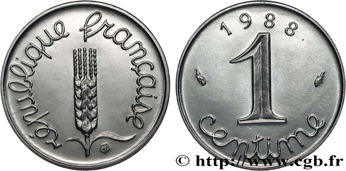 1 centime Épi 1988 Pessac F.106/45 ST 