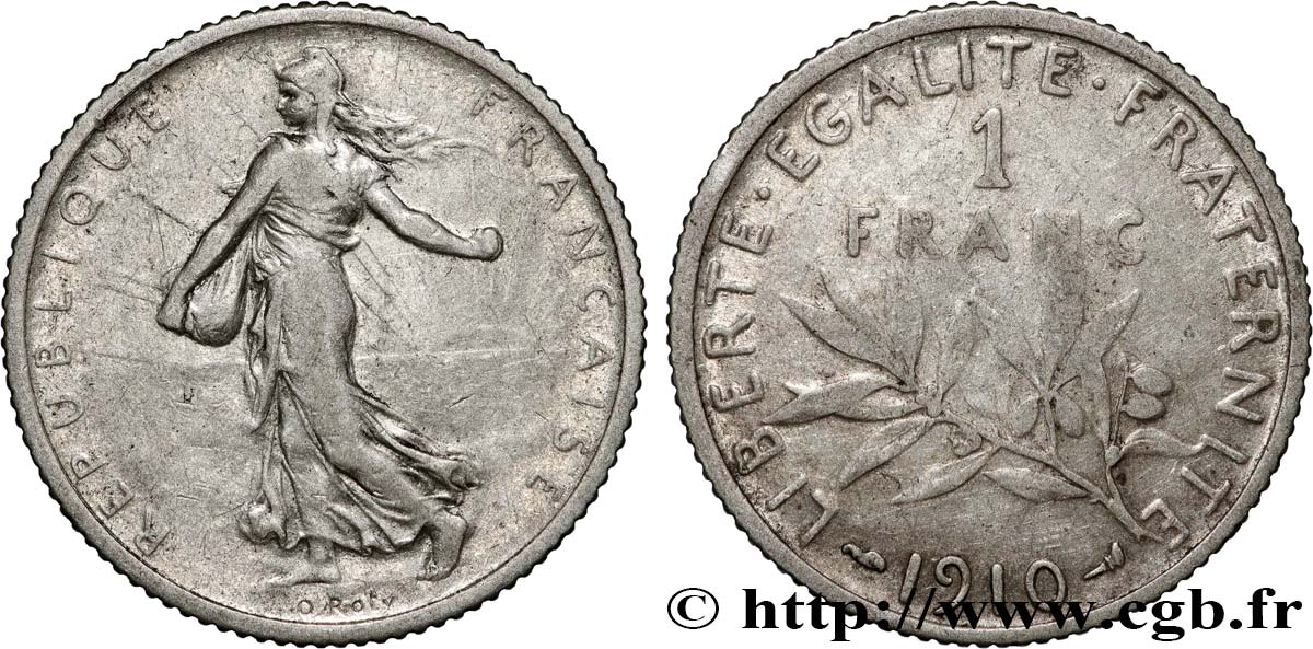 1 franc Semeuse 1910 Paris F.217/15 fSS 