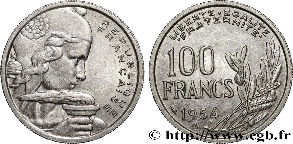 100 francs Cochet 1954  F.450/2 VZ 