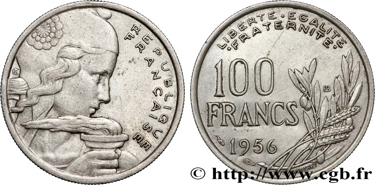 100 francs Cochet 1956 Beaumont-le-Roger F.450/9 AU 