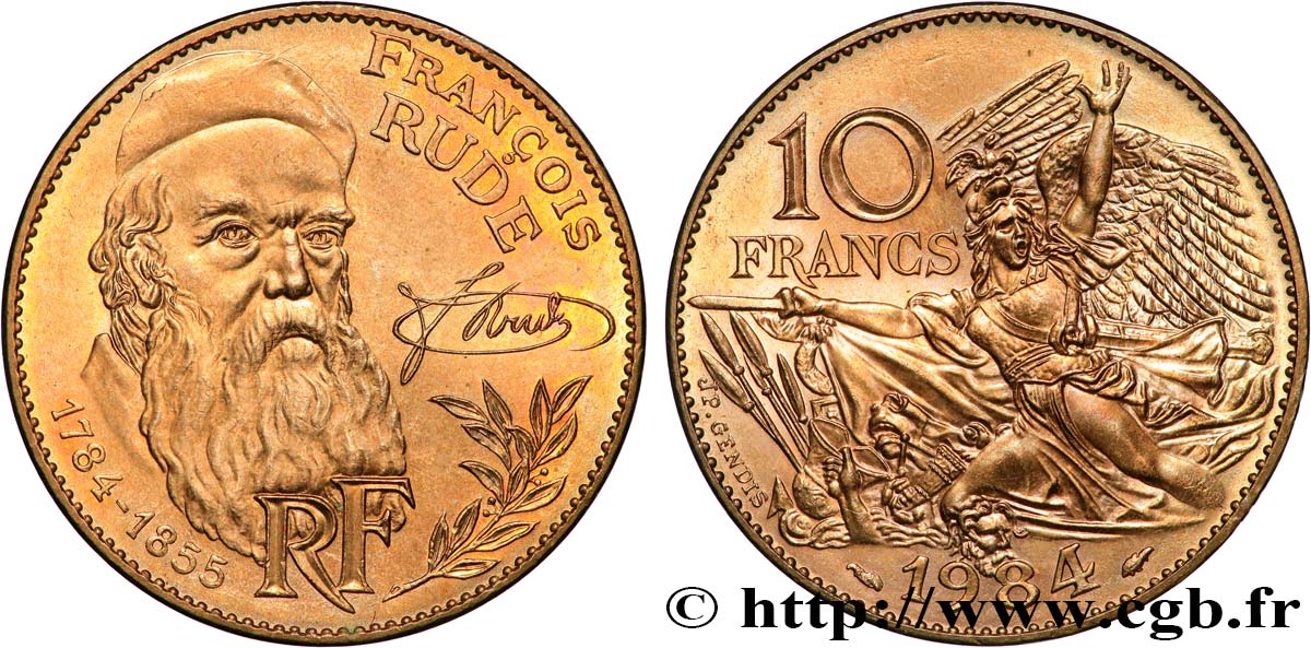 10 francs François Rude 1984  F.369/2 VZ62 